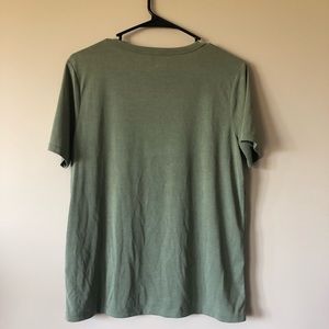 Forever 21 Tops - Green deep V v-neck t-shirt Forever 21 Tops - Green deep V v-neck t-shirt